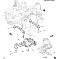 (TC06-900) - 2007-2009 K1 DRIVE AXLE MOUNTING/FRONT