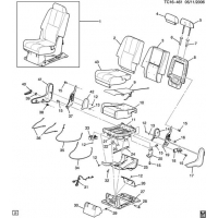 (TC16-461) - 2007-2009 CK109,2(06)  /BENCH-40% SIDE (AM8, POWER FOLDING ARS)
