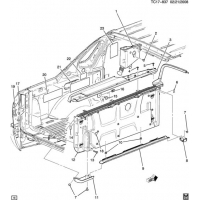 (TC17-837) - 2007-2009 CK1(36) STOWAGE BOX MOUNTING