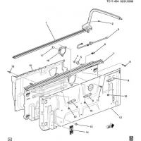 (TC17-834) - 2007-2009 K1(36) STOWAGE BOX (CADILLAC Z75)