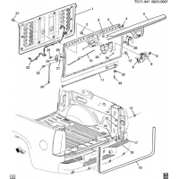 (TC17-947) - 2007-2009 CK1(36) ENDGATE (CADILLAC Z75)