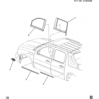 (TC17-931) - 2007-2009 K1(36)   1 BODYSIDE (CADILLAC Z75)