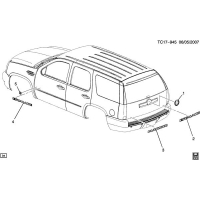 (TC17-945) - 2008      CK107(06) NAMEPLATES (CADILLAC Z75)