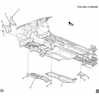 (TC03-999) - 2008-2009 CK109,2(06-36) HEAT SHIELDS/EXHAUST