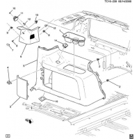 (TC16-239) - 2009      CK107(06) /INTERIOR-BODY SIDE-LH QUARTER DETAIL (HYBRID HP2, CADILLAC Z75)