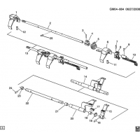 (GM04-664) 2011-2013 DN35-47-69 6-    PART 6 (MG9) SHIFT FORKS