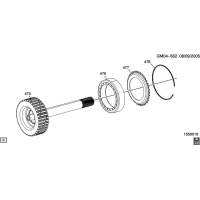 (GM04-562) 2011-2013 DN    (MYD) (6L90) CLUTCH HUB ASSEMBLY