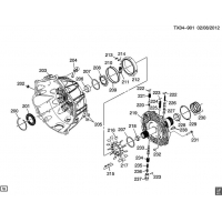 (TX04-901) 2011-2013 DN    (MYD) (6L90) TORQUE CONVERTER HOUSING & FLUID PUMP