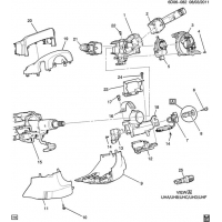 (6D06-082) 2011-2013 DM47   PART 2 SWITCHES & COVERS (EXC POWER TILT & TELESCOPING N38)