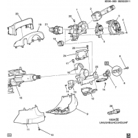 (6D06-083) 2011-2013 DM,DN,DR35   PART 2 SWITCHES & COVERS (POWER TILT & TELESCOPING N38)