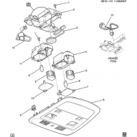 (6D10-110) 2011-2013 DM,DN35-47   (DELETE SUNROOF CFN, EXC MOVEMENT SENSOR UTV,GARAGE OPENER UG1)