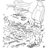 (6D14-177) 2011-2013 DN47-69   /- (POWER LUMBAR AL2, EXC VENTED/HEATED KB6)