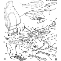 (6D14-182) 2011-2013 DM35-47-69   /- (POWER ADJUSTER AH8, POWER LUMBAR AL2, EXC VENTED/HEATED KB6)
