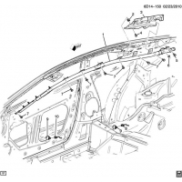 (6D14-150) 2011-2013 D47   /ROOF SIDE
