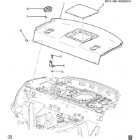 (6D15-029) 2011-2013 DM47 TRIM/BACK WINDOW SHELF (8 SPEAKER AUDIO UQA)