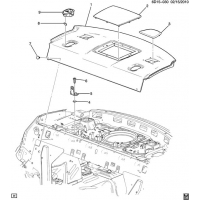 (6D15-030) 2011-2013 D47 TRIM/BACK WINDOW SHELF (10 SPEAKER AUDIO UQS)