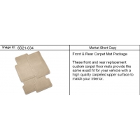 (6D21-034) 2011-2013 DM,DN,DR MAT PKG/FRONT & REAR CARPET (NO LOGO)
