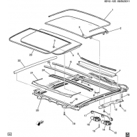 (6D12-125) 2011-2013 DM,DN,DR35  -WITHOUT SUNROOF GUIDE(C3U)