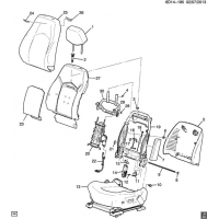 (6D14-195) 2011-2013 DM,DN35   /- (POWER LUMBAR AL2, EXC VENTED/HEATED KB6)