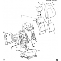 (6D14-196) 2011-2013 DM,DN,DR35   /- (POWER ADJUSTER AH8, EXC VENTED/HEATED KB6)
