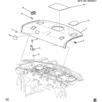 (6D15-033) 2011-2013 D69 TRIM/BACK WINDOW SHELF (10 SPEAKER AUDIO UQS)