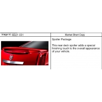 (6D21-031) 2008-2013 DM69 SPOILER PKG/REAR COMPARTMENT LID