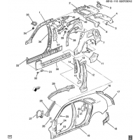 (6D12-113) 2011-2013 DM,DN,DR35    PART 3-SIDE FRAME