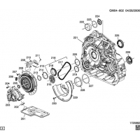 (GM04-602) 2010-2012 N    (MH2,MH4) 6T70 DIFFERENTIAL HOUSING, GEAR SUPPORT, AND FLUID PUMP