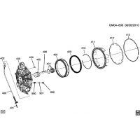 (GM04-606) 2010-2012 N    (MH2,MH4) 6T70 CASE COVER, 2-6 LOW REVERSE PISTONS