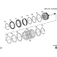 (GM04-607) 2010-2012 N    (MH2,MH4) 6T70 REVERSE CLUTCH