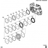 (GM04-609) 2010-2012 N    (MH2,MH4) 6T70 LOW AND REVERSE AND 1-2-3-4 CLUTCH PLATE