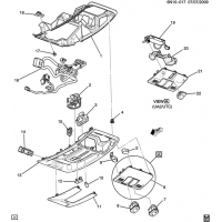 (6N10-017) 2010-2011 N   (SUNROOF C3U, EXC GARAGE OPENER UG1)