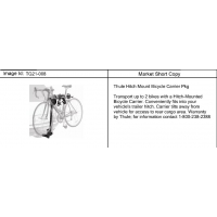 (TG21-008) 2010-2013 N CARRIER PKG/BICYCLE (HITCH MOUNT)(2 BIKES)
