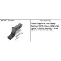 (AC21-867) 2010-2013 N HITCH PKG/BALL MOUNT
