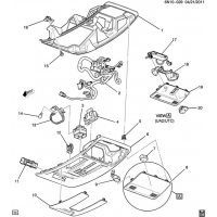 (6N10-029) 2012-2013 N   (EXC SUNROOF C3U, GARAGE OPENER UG1)