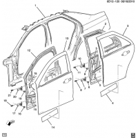 (6D12-120) 2005-2011 D29    PART 2-SIDE FRAME & DOORS