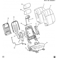 (6D14-165) 2009-2011 DW29   /- (EXC POWER LUMBAR AL2, VENTED/HEATED KB6)