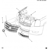 (TC01-946) 2009-2013 CK1(06)   (CADILLAC Z75, PLATINUM EDITION ULT, EXC HEADLAMP T84)