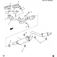 (TC03-412) 2012-2013 CK1(06-36)  -V8 (L94/6.2F, CADILLAC Z75, EXC DUAL TAILPIPE MWN)