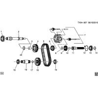 (TX04-907) 2007-2013 K1   (NR3) PART 2  -AWD (BORG WARNER 4485)