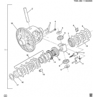 (TX05-060) 2009-2013 CK1(06-36)     9.50 RING GEAR PART 2 DIFFERENTIAL/LOCKING(AXN,G80)