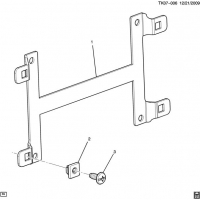 (TK07-006) 2009-2013 K1(06) LICENSE PLATE MOUNTING (RR MOUNTING PACKAGE VLR)