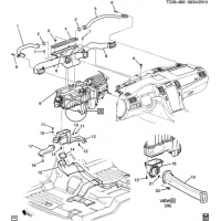 (TC09-962) 2010-2013 CK1(06-36)  /FRONT DUCTS (CADILLAC Z75, AUTO TEMPERATURE CONTROL CJ2)