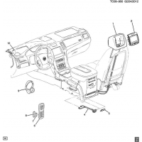 (TC09-950) 2008-2013 CK1(06) ENTERTAINMENT SYSTEM (CADILLAC Z75, PLATINUM EDITION ULT, HEADREST PLAYER AYE)