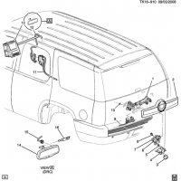(TK16-910) 2012-2013 CK1,2(06)    (CADILLAC Z75, UVC, EXC SPECIAL EDITION WHN)