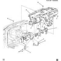 (TC16-957) 2007-2013 CK1,2(06-36)      PART 3 SUPPORTS (CADILLAC Z75)
