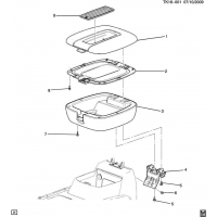 (TK16-001) 2012-2013 CK1(06-36) CONSOLE/FLOOR-ARMREST DETAIL (CADILLAC Z75)