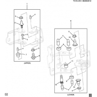 (TC16-813) 2007-2013 CK DOOR HARDWARE-PIN KITS