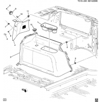(TC16-245) 2009-2013 CK107(06)  -BODY SIDE-LH QUARTER DETAIL (HYBRID HP2, CADILLAC Z75)