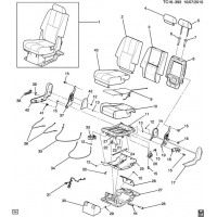 (TC16-393) 2008-2013 CK107(06)  /BENCH-40% SIDE (AM8, POWER FOLDING ARS, EXC HYBRID HP2)